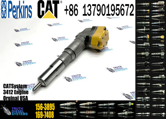 1563895 1697408 Engine Parts Fuel Injector 156-3895 169-7408 171-9704 For CAT Caterpillar 3412 1719704 engine