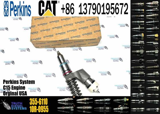 Common Rail Fuel Injector 355-6110 3556110 CAT Injector for Caterpillar C13 Diesel Engine Parts Construction Machinery