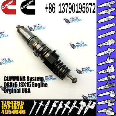 1764365 Genuine Diesel QSX15 Engine Common Rail Fuel Injector 1521978 570016 4954646 4076963 For Scania