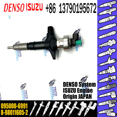 Rail 4JK1 Fuel Injector 095000-6990 095000-6991 For ISUZU 8-98011605-2 8-98011605-3