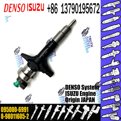 Rail 4JK1 Fuel Injector 095000-6990 095000-6991 For ISUZU 8-98011605-2 8-98011605-3