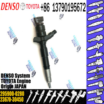 diesel fuel common rail injector 295900-0210 23670-30450 295900-0280 for Hilux 2KD for toyota