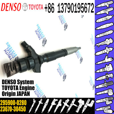 diesel fuel common rail injector 295900-0210 23670-30450 295900-0280 for Hilux 2KD for toyota