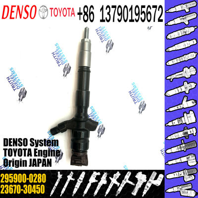 diesel fuel common rail injector 295900-0210 23670-30450 295900-0280 for Hilux 2KD for toyota