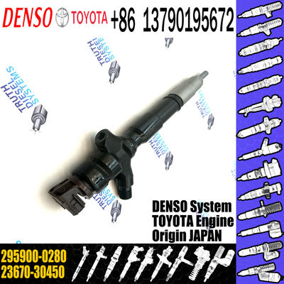 Diesel fuel common rail injector 295900-0210 23670-30450 295900-0280 for Hilux 2KD for toyota