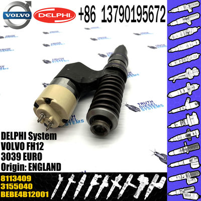 BEBE4B12001 BEBE4B12004 3155040 8113409 FOR FH12 FM12 12.1D ENGINE VOL diesel common rail injector