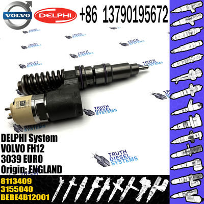 BEBE4B12001 BEBE4B12004 3155040 8113409 FOR FH12 FM12 12.1D ENGINE VOL diesel common rail injector