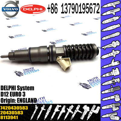 common rail injector 20430583 BEBE4C00101 VOE20430583 for  DX12 VOL D12C D12D FH/NH/FM12 fuel injector