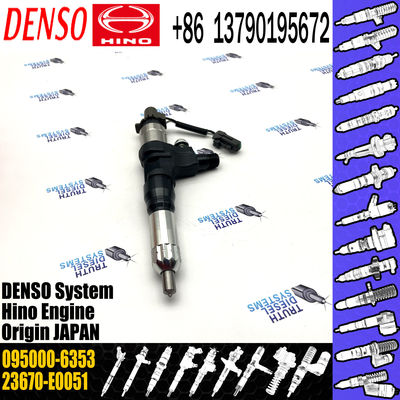 Genuine common rail fuel injector 095000-6353 for HINO J05E 236730-E0051