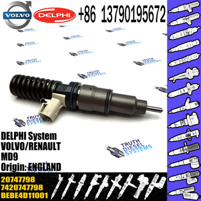 Fuel Injector BEBE4D11001 20500620 20747798 for Excavator EC460B EC360B Diesel Engine D12D
