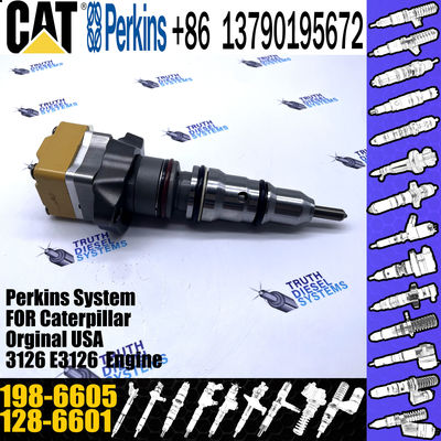 JISION Excavator Fuel Injector 128-6601 198-6605 for Excavator Engine 3126 3126B