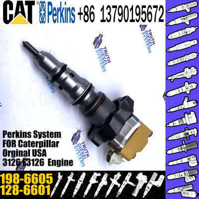 JISION Excavator Fuel Injector 128-6601 198-6605 for Excavator Engine 3126 3126B