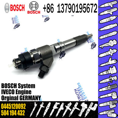 High Quality New Diesel Fuel Injector 504194432 0445120092 For IVECO/NEW HOLLAND/FIAT/CASE IH
