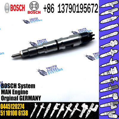 Bosch Common Rail Diesel Fuel Injector 0445120217 0445120274 0445120061 0986435526 for MAN Truck TGA TGX 10.5l CRIN