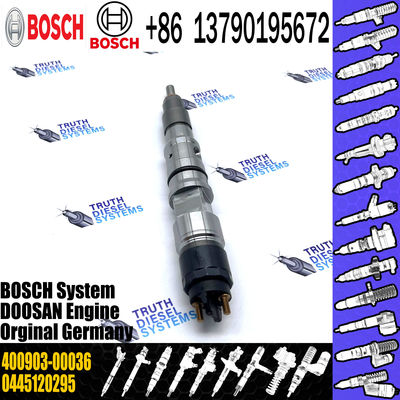 High Quality diesel engine parts DX225LC excavator fuel injector assy 0445120295 400903-00036 for Daewoo Doosan DX340