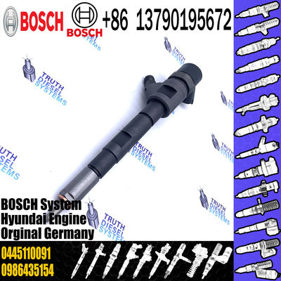 New Diesel Fuel Injector Common Rail Injector Assembly 0445110092 0445110091 for Hyundai Kia Sorento 2002-2009
