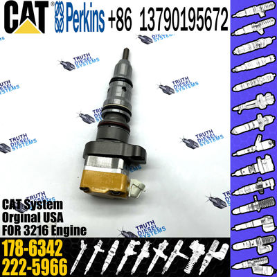 CAT Excavator Parts Diesel Fuel Injector 178-6342 10R-1257 For Caterpillar Engine 3216