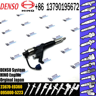 Common rail fuel injector 23670-E0360 095000-5970 095000-5971 095000-5972 for HINO 700 Series E13c