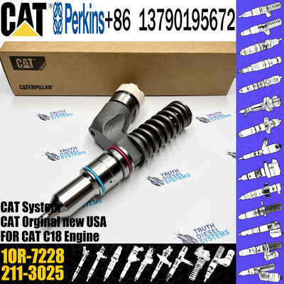 Excavator common rail diesel fuel injector 1OR-7228 211-3025 253-0597 20R-8048 for Caterpillar C18 Engine