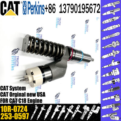 Common Rail Injector Fuel Injector 253-0616 253-0618 291-5911 10R-0724 For C15 C18 Excavator