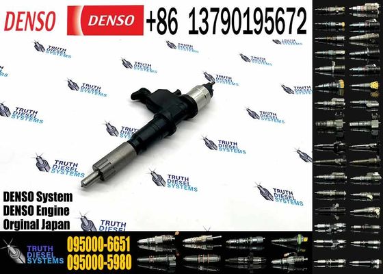 Original Denso Engine Common Rail Fuel Injector 095000-6650 Compatible with Isuzu Diesel Engine 4HK1 6HK1