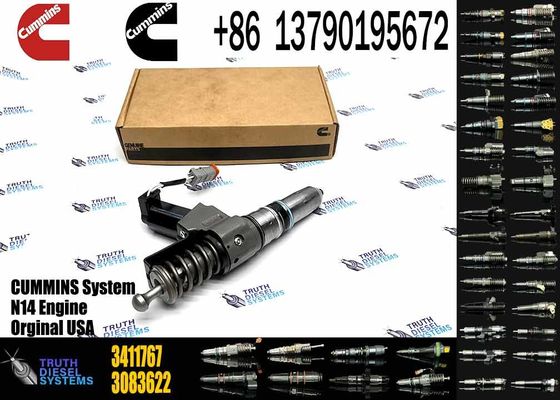 Used Cummins N14 Engine Spare Parts Common Rail Injector 3411764 3411767 Diesel Engine Machinery Repair Shops 6 Months W