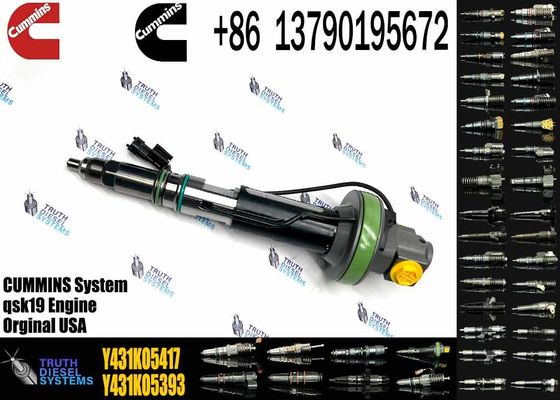 Common rail injector fuel injecto Y431KO5205 Y431K05417 Y431KO5393  for QSK19 Excavator Y431KO5199 8QSK50 QSK60
