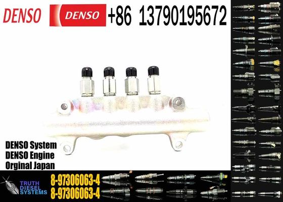 Excavator Parts 8-97306063-4 4HK1 Genuine Fuel Common Rail For Engine Parts