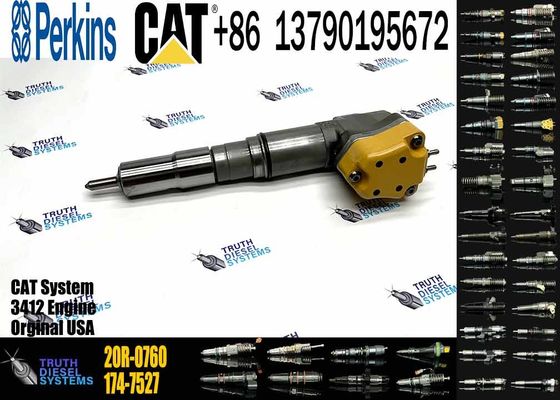 Excavator Engine Parts Fule Injetor 169-7408 174-7527 222-5967 20R-0760 232-1175 173-9272 For 3412E 3408 Fuel Injector
