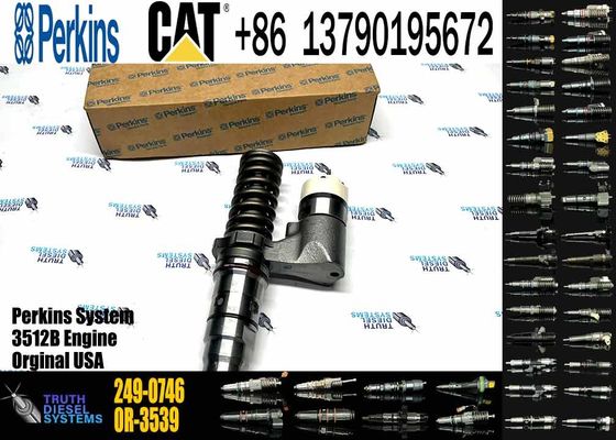 Common Rail Fuel Injector 249-0746 10R-2826 10R-2827 CAT 3512B Injector for Caterpillar Machinery Diesel Engine Parts