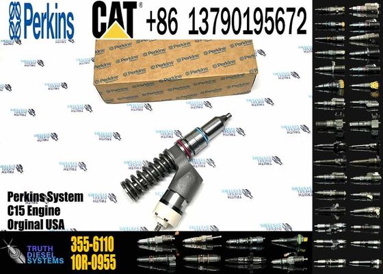Common Rail Fuel Injector 355-6110 3556110 CAT Injector for Caterpillar C13 Diesel Engine Parts Construction Machinery