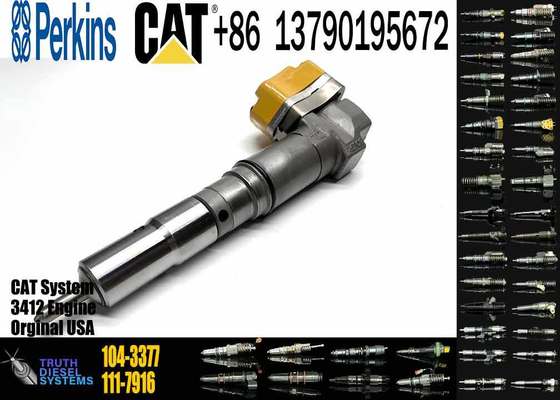 Fuel Injector 104-3377 174-7526 111-7916 138-8754 0R-8624 for CAT 3408E 3412E Engine 769D 773D 775D 631E 633E II 637E 651E 657E