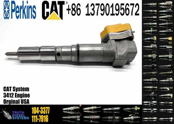Fuel Injector 104-3377 174-7526 111-7916 138-8754 0R-8624 for CAT 3408E 3412E Engine 769D 773D 775D 631E 633E II 637E 651E 657E