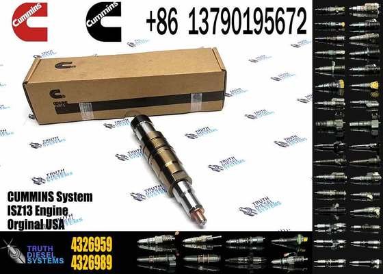 Genuine ISZ QSZ diesel Spare Auto Engine Parts Fule Injector 4955080 2872544 4326959