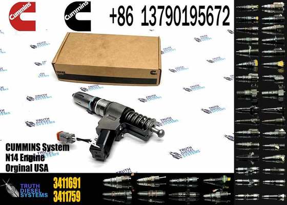 OEM N14 Engine Parts Common Rail Diesel Fuel Injector 3411760 3411691 3411765 3411766 For Cummins Engine Bulk Sale of Injectors