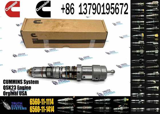 6560-11-1414 6560-11-1114 6560-11-1113 Diesel Fuel Injector for Komatsu Engine 6D170 QSK23 QSK60 QSK19 Excavator PC1250-7