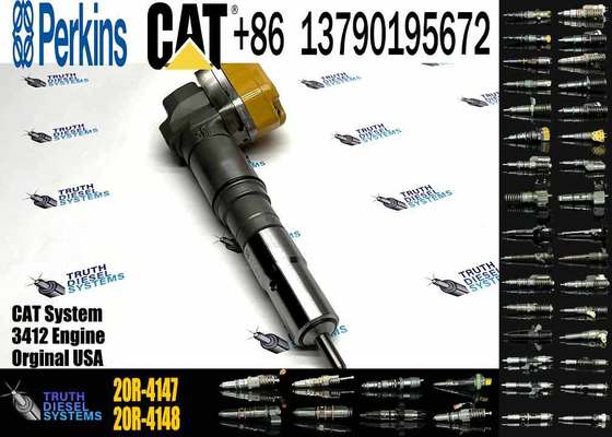 Fuel injector 20R-4147 For Caterpillar CAT 3412 Engine 637E 631E 637G 631G Wheel Tractor AE40 AD45 AE40 II AD40