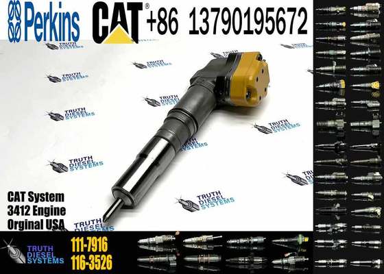 Diesel Engine Parts Fuel Injector 174-7526 1747526 174-7527 111-7916 59-0835 159-0836 for Excavator Loader 990 3408 3412 5110B