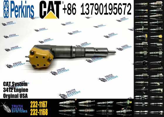Diesel Fuel Injector 153-5938 232-1168 156-3895 204-2467 232-1167 173-4059 for Caterpillar CAT Engine 3412E 3412 Tractor