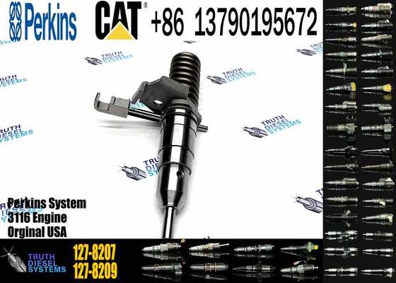 Common Rail Engine Injectors 127-8207 127-8209 for Caterpillar 3114 3116 Compatible E200B E320B Construction Machinery Parts