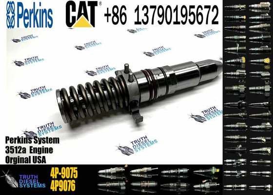 4P-9075 4P9075 Common Rail Fuel Injector 0R-3051 0R-0906 Diesel Injection Valves for CAT 3512 3516 3508