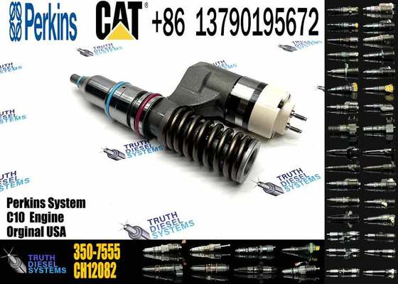 Excavator Spare Parts Fuel Injector 350-7555 3507555 for E345B E365B 3176 C-10 C-12 Engine for Construction Machinery