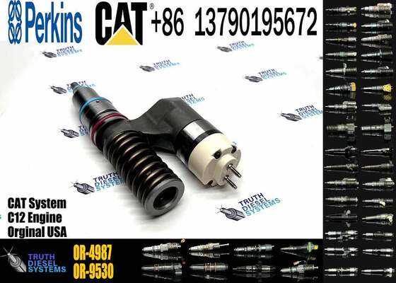 Excavator Parts Diesel C12 Engine Injector 208-9160 0R-9595 1OR-1814 OR-4987 161-1785 New Stainless Steel Injector for Excavator