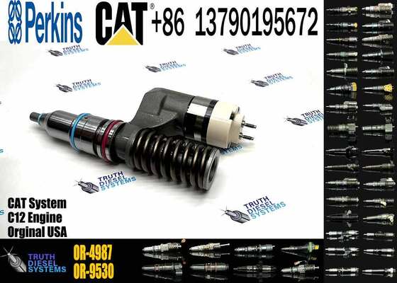 Excavator Parts Diesel C12 Engine Injector 208-9160 0R-9595 1OR-1814 OR-4987 161-1785 New Stainless Steel Injector for Excavator
