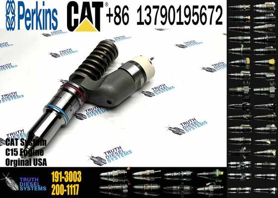 Excavator Accessories for CAT C11 C13 C15 Fuel Injector 191-3003 1913003 200-1117 2001117 for Construction Machinery