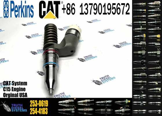 Excavator Parts 253-0619 Fuel Injector 2530619 10R-7232 10R7232 for CAT C15 C18 C32 3406E Series